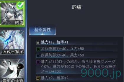 【新三国戦志】宝物篇　的盧について