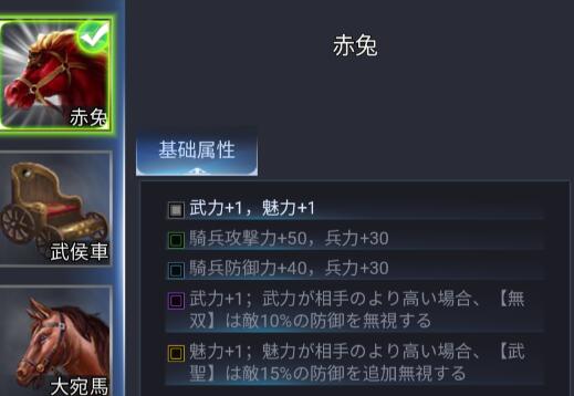 【新三国戦志】宝物篇　赤兎について