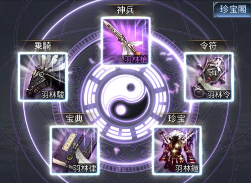 【新三国戦志】宝物篇　羽林セットについて