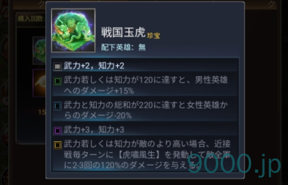 【新三国戦志】宝物篇　戦國玉虎について